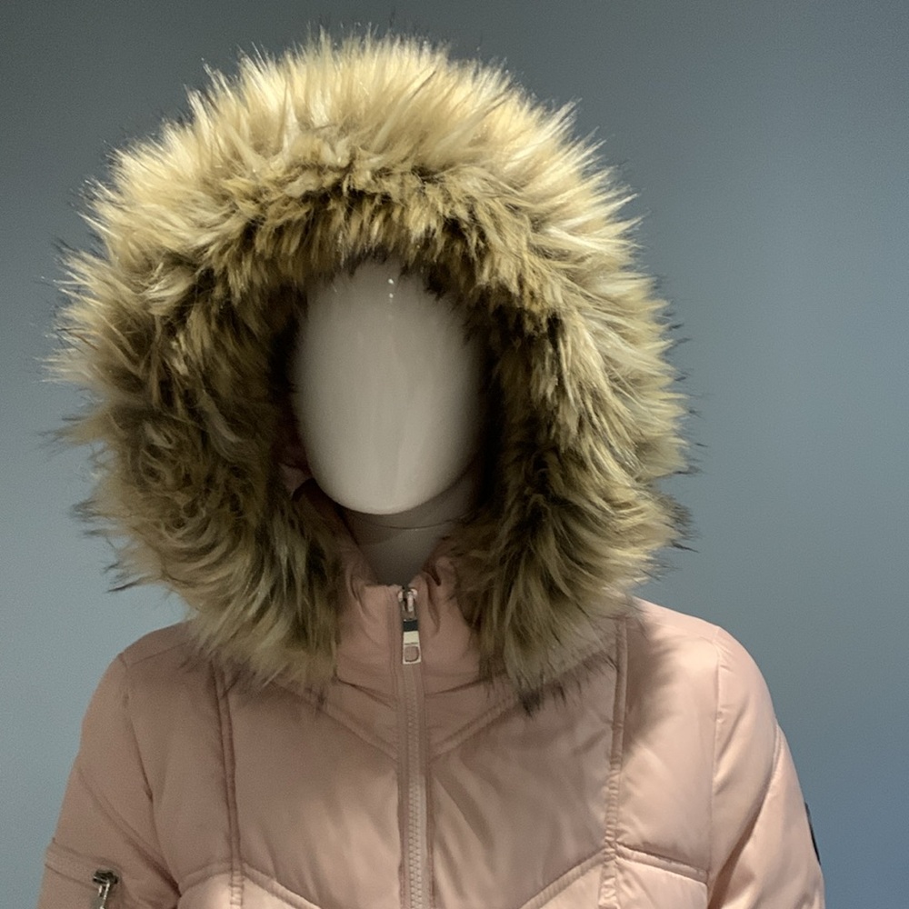 Nautica Women’s Puffer Coat with Faux Fur Trimmed Hood • Size XS - Picture 8 of 15